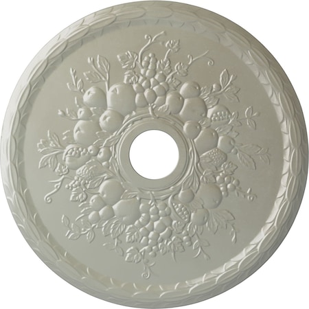 Ekena Millwork Grape Ceiling Medallion (Fits Canopies up to 3 5/8"), 22 5/8"OD x 3 5/8"ID x 5/8"P, Flash Copper CM22GRFCS